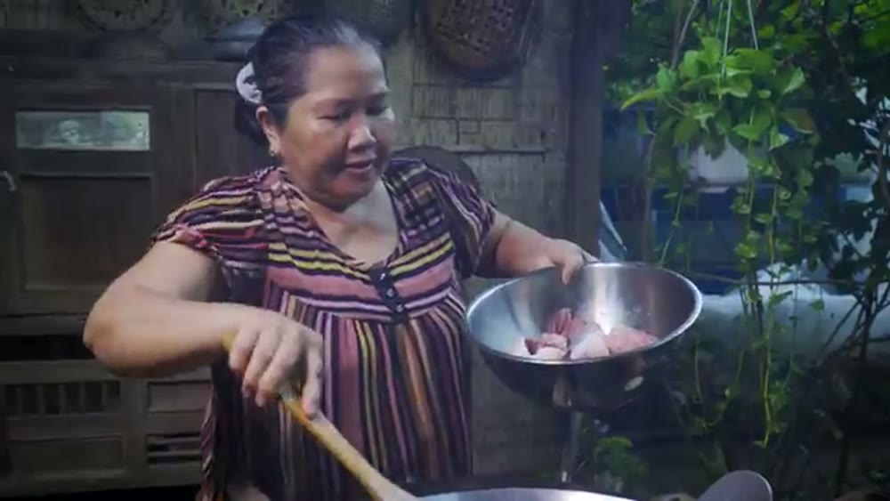 Cá kho mắm ruốc rau vườn - bước làm - Cô Ba Miền Tây