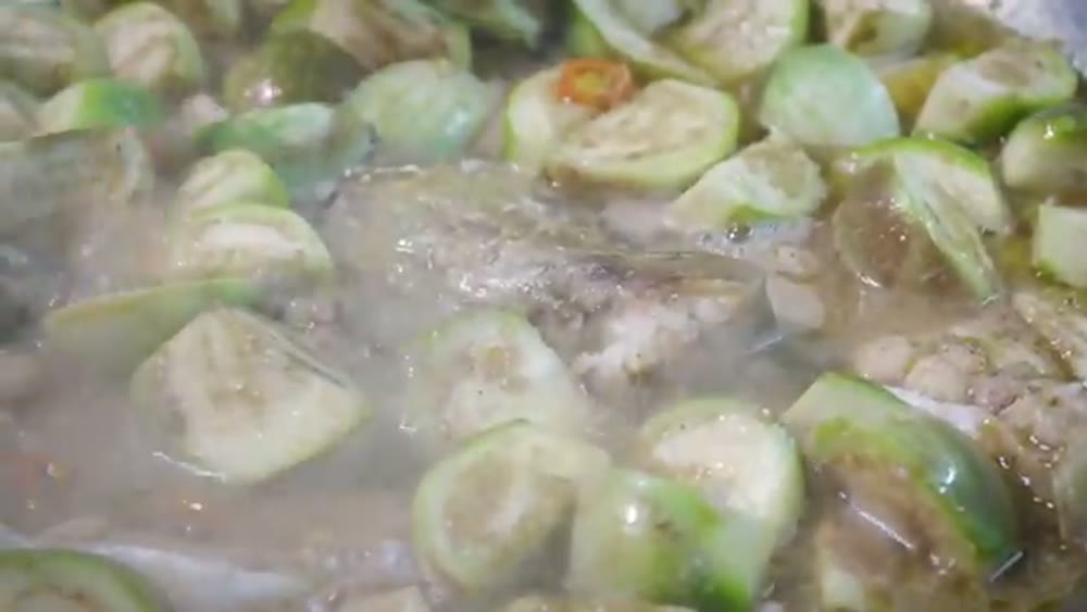 Cá kho mắm ruốc rau vườn - bước làm - Cô Ba Miền Tây