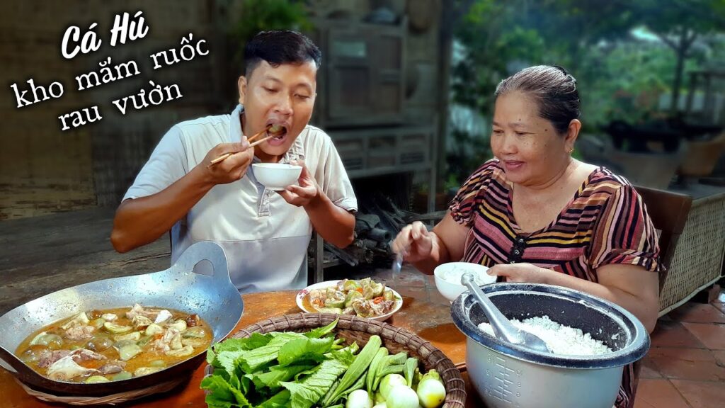 Cá kho mắm ruốc rau vườn – bữa cơm quê đậm đà miền Tây - Cô Ba Miền Tây