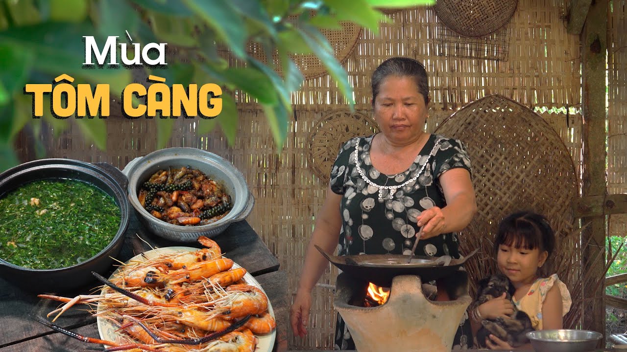 Tôm càng rang - Cô Ba Miền Tây